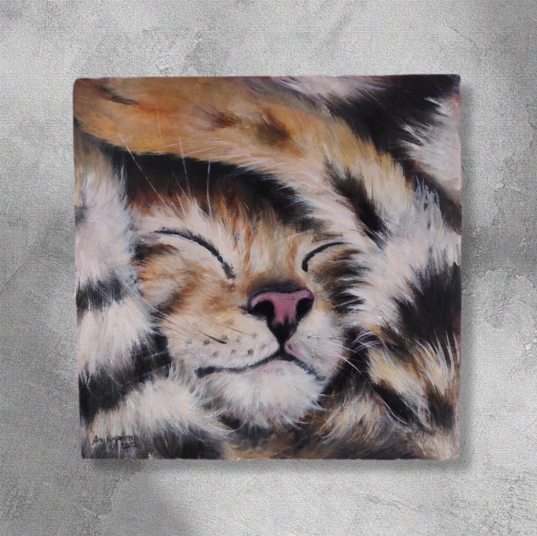 "Onnen hetki"- öljyvärimaalaus